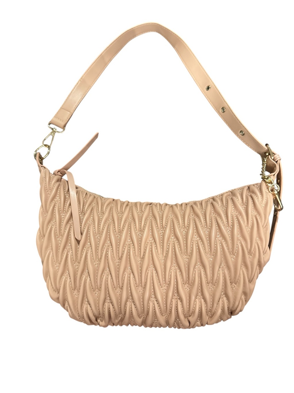 Calin Collection Hobo with quilted look NWOT Beige-maybe blush pink